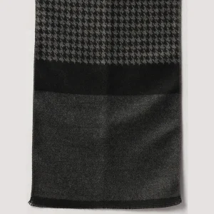 Winter Black & Grey Soft Wool Abstract Scarf Gift For Men's - Image 7