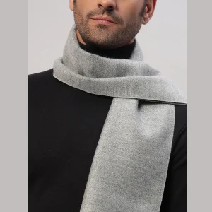 Winter Neck Wraps Grey Ombre Soft Wool Muffler - Image 6