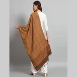 Winter Warmer Wrap Brown Paisley Stole - Image 7