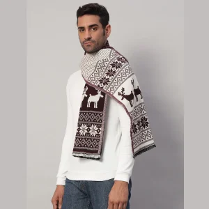 Winter Wine Muffler Soft Wool Neck Wrap Scarf - Image 3