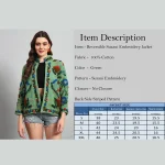 Women Green Suzani Embroidery Jacket Gift For Girls - Image 11