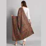 Women's Casual Green Geometric Soft Wool Shawl - Image 6
