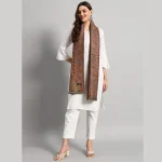 Women's Casual Green Geometric Soft Wool Shawl - Image 3