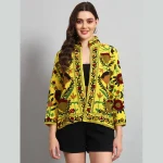 Women's Clothing Reversible Yellow Suzani Jacket