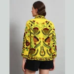 Women's Clothing Reversible Yellow Suzani Jacket - Image 10