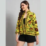 Women's Clothing Reversible Yellow Suzani Jacket - Image 4