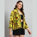 Women's Clothing Reversible Yellow Suzani Jacket - Image 5