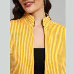 Women's Clothing Reversible Yellow Suzani Jacket - Image 8