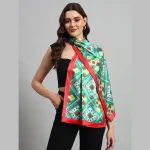 Women's Fashion Green Neck Wraps Scarf - Image 2