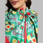 Women's Fashion Green Neck Wraps Scarf - Image 6