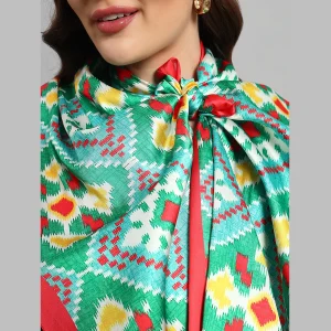 Women's Fashion Green Neck Wraps Scarf - Image 6