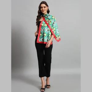 Women's Fashion Green Neck Wraps Scarf - Image 4