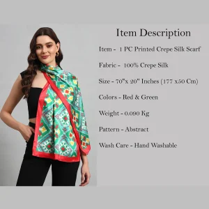 Women's Fashion Green Neck Wraps Scarf - Image 8