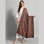 Women's Fashion Purple Geometric Long Shawl - Image 2