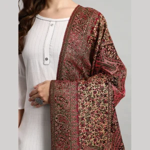 Women's Fashion Purple Geometric Long Shawl - Image 6