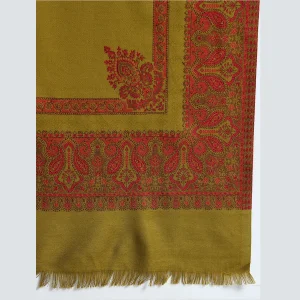 Women's Green Paisley Soft Wool Shawl - Image 7