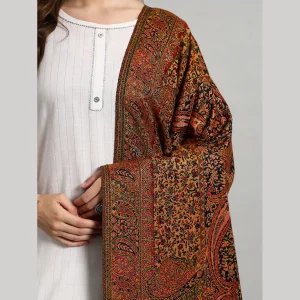 Women's Wedding Wrap Blue Geometric Shawl - Image 7