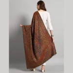 Women's Wedding Wrap Blue Geometric Shawl - Image 6