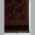 Women's Winter Soft Wool Wrap Shawl (Black Leaf) - Image 7