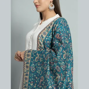Beautiful Green Paisley Cashmere Shawl/Stole - Image 5