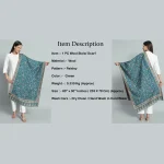 Beautiful Green Paisley Cashmere Shawl/Stole - Image 8