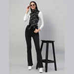 Black & Grey Checks Winter Cashmere Scarf - Image 2