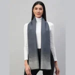 Cashmere Neck Wraps Blue & Grey Ombre Wool Muffler