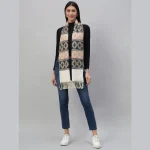 Fashion Women Warm Brown Diamond Scarf - Image 3