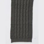 Handmade and Warm Oversize Scarf Grey Knitted - Image 6