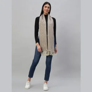 Luxury Brown Geometric Wrap Scarves - Image 4