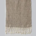 Luxury Brown Geometric Wrap Scarves - Image 6