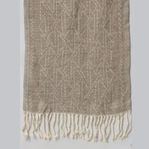 Luxury Brown Geometric Wrap Scarves - Image 6