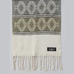 Luxury Gray Diamond Cashmere Scarf - Image 6