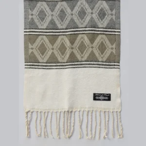 Luxury Gray Diamond Cashmere Scarf - Image 6