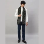 Men's Reversible Green Abstract Scarf / Muffler - Image 4