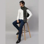 Men's Reversible Green Abstract Scarf / Muffler - Image 2