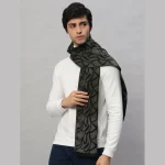 Men's Reversible Green Abstract Scarf / Muffler - Image 3