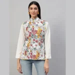 Winter Clothing Reversible Quilted Cotton Jacket Yellow Floral - Image 10