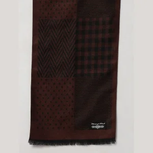 Winter Comfortable Neck Wraps Men's Brown Checks Scarf - Image 6