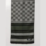 Winter Stylish Green Checks Wool Scarf - Image 6