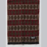 Winter Warm & Soft Wool Scarf Brown Checks - Image 6