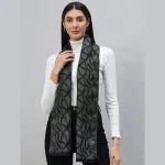 Woman's Green Abstract Wraps Scarves