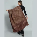 Women Beige Paisley Soft Wool Shawl Great Gift - Image 6