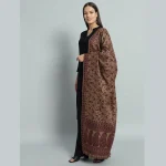 Women Beige Paisley Soft Wool Shawl Great Gift - Image 4