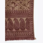 Women Beige Paisley Soft Wool Shawl Great Gift - Image 7