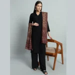 Women Beige Paisley Soft Wool Shawl Great Gift