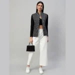 Women Double Side Wear Black Color Quilted Jacket - Image 2