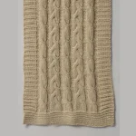 Women's Beige Knitted Reversible Scarves - Image 6