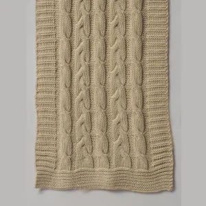Women's Beige Knitted Reversible Scarves - Image 6