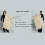 Women's Beige Leaf Pashmina Stole - Image 8